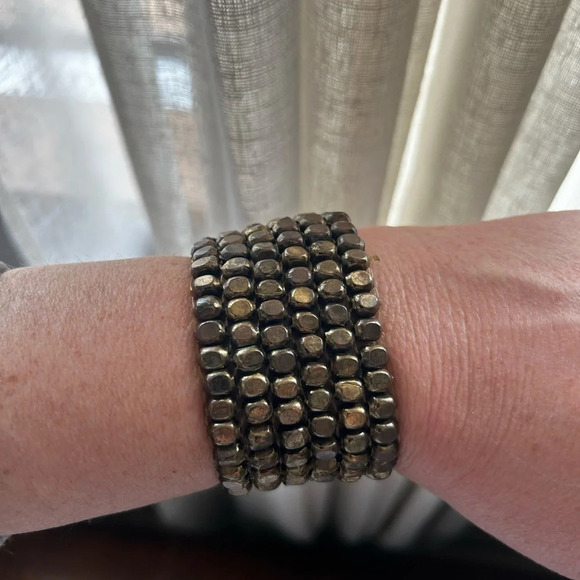 Bronze Tone Stretch Bracelet - Picture 4 of 9